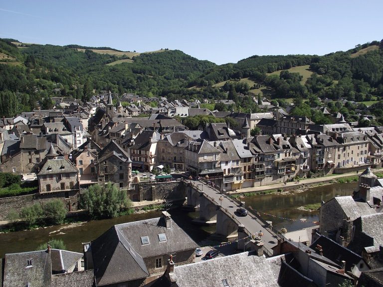 Vue de Saint Geniez d'Olt et d'Aubrac
