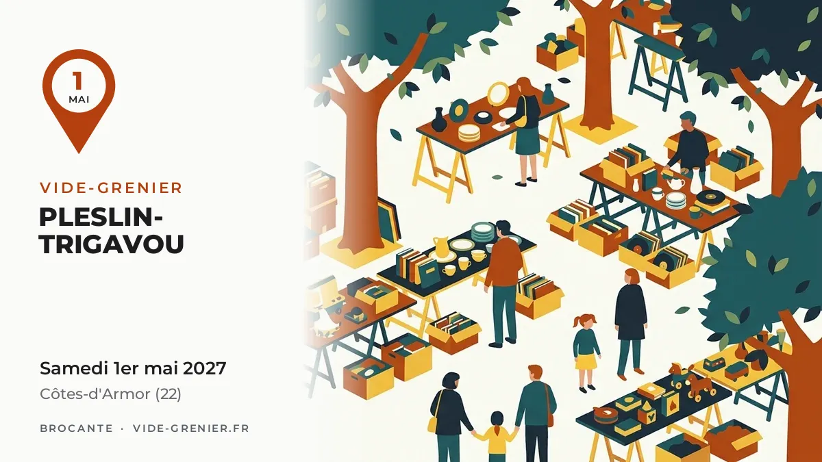 Vide-grenier à Pleslin-Trigavou, samedi 1er mai 2027