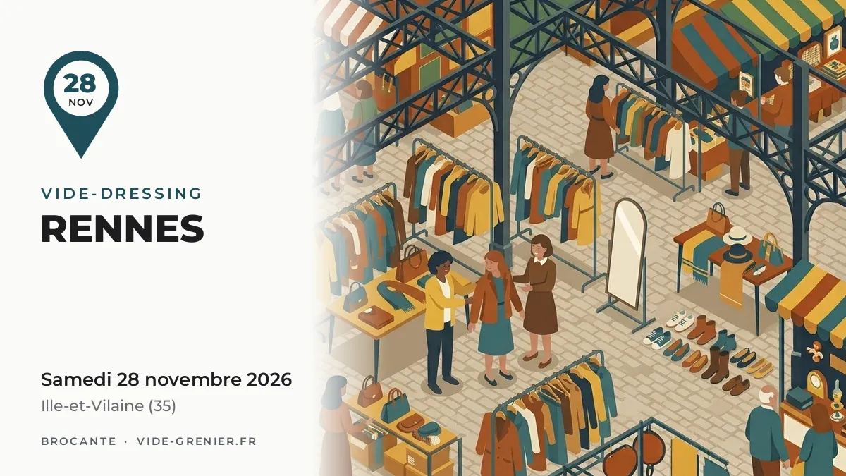 Vide-dressing à Rennes, samedi 28 novembre 2026
