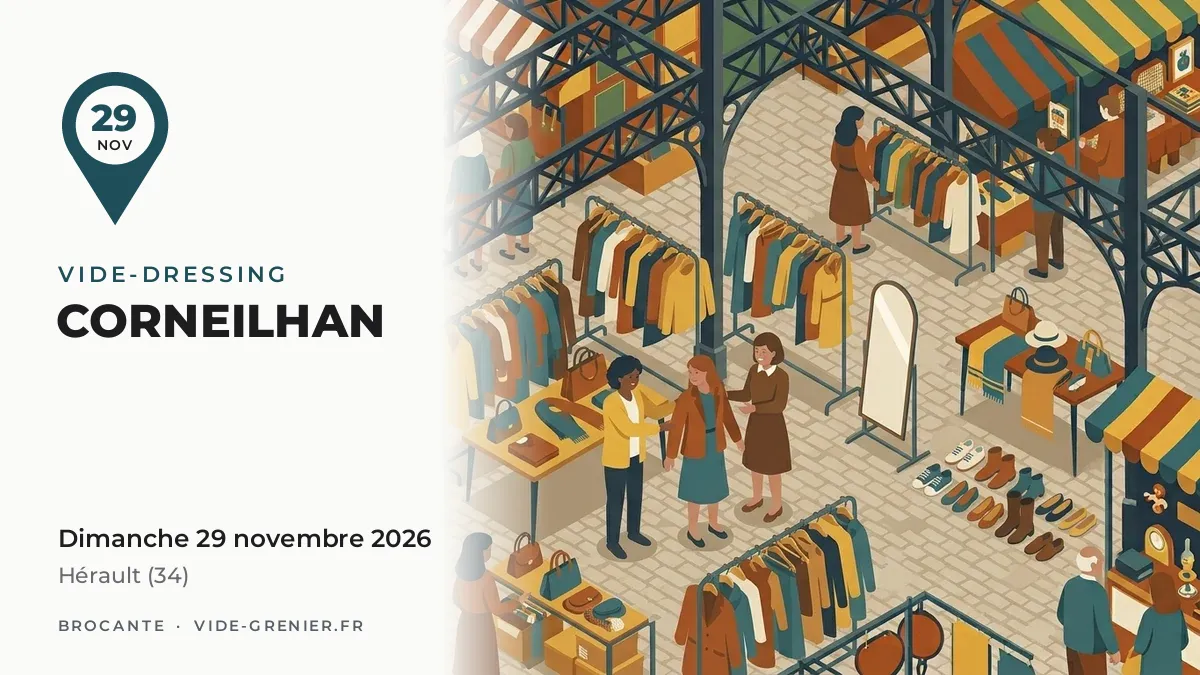 Vide-dressing à Corneilhan, dimanche 29 novembre 2026