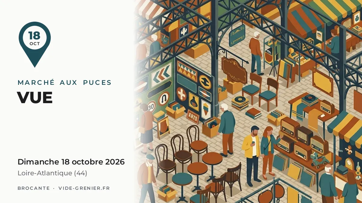 Marché aux puces à Vue, dimanche 18 octobre 2026