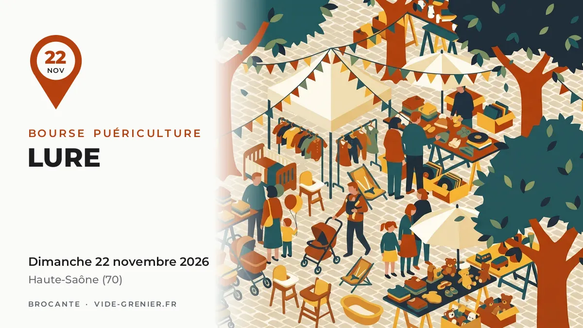 Bourse puériculture à Lure, dimanche 22 novembre 2026