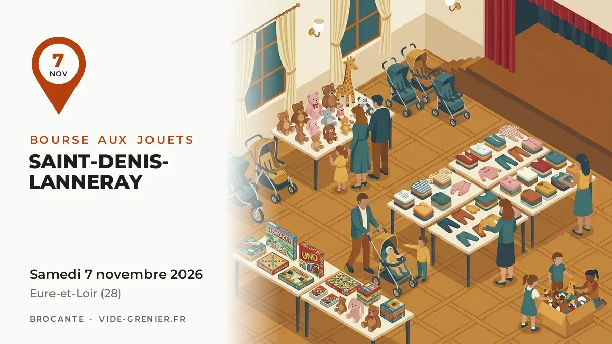 Bourse aux jouets à Saint-Denis-Lanneray, samedi 7 novembre 2026