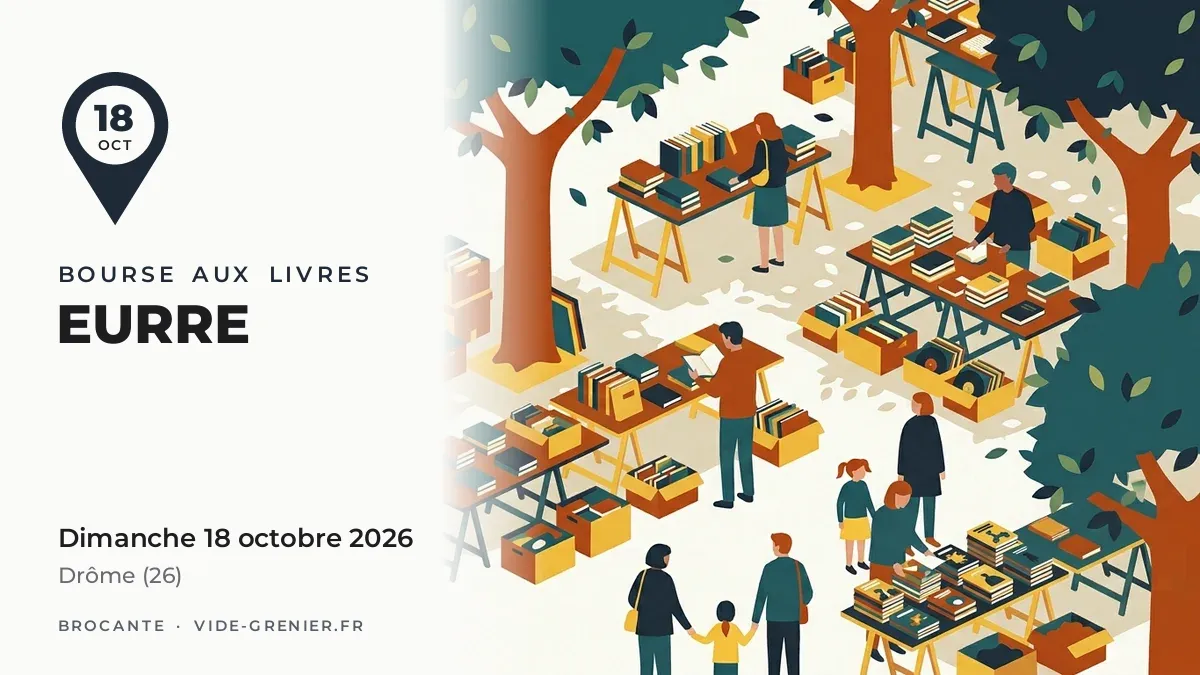 Bourse aux livres à Eurre, dimanche 18 octobre 2026