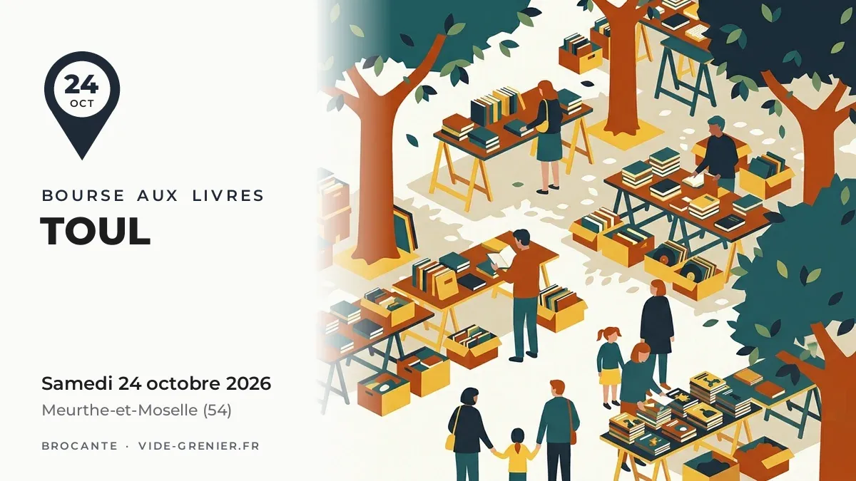 Bourse aux livres à Toul, samedi 24 octobre 2026