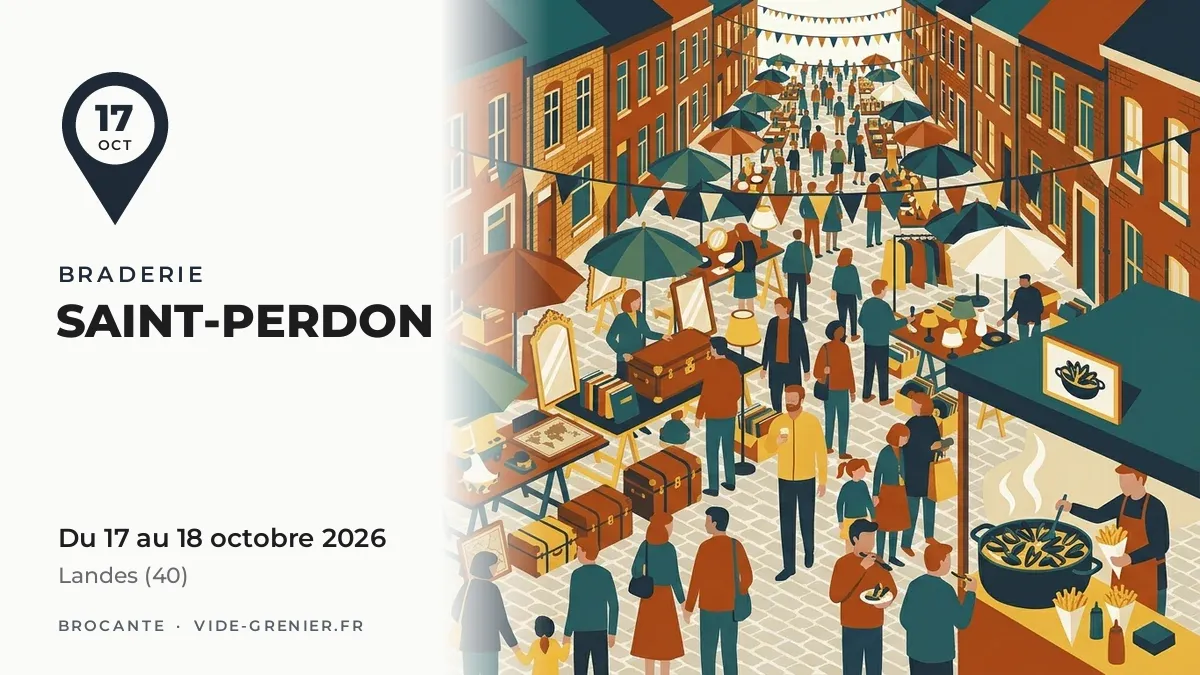 Braderie à Saint-Perdon, du 17 au 18 octobre 2026