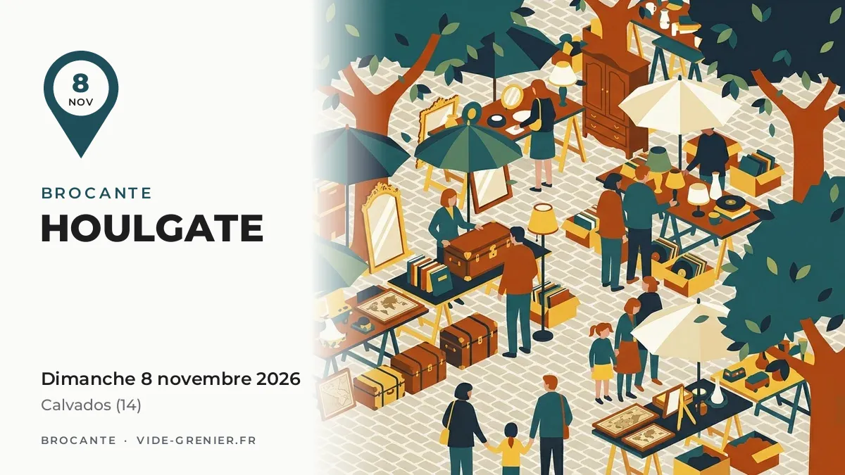 Brocante à Houlgate, dimanche 8 novembre 2026