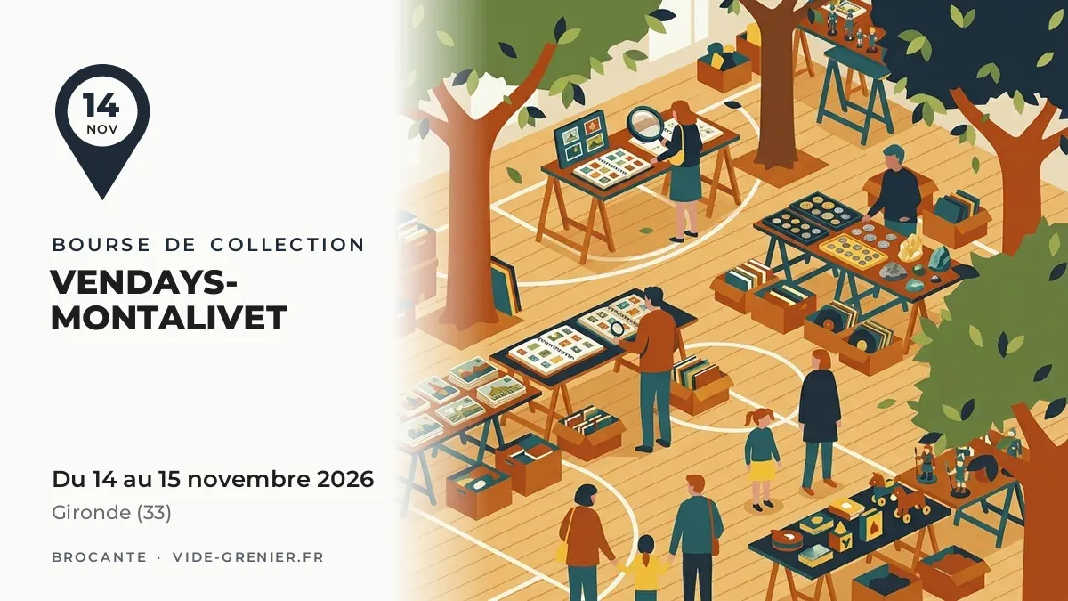 Bourse de collection à Vendays-Montalivet, du 14 au 15 novembre 2026
