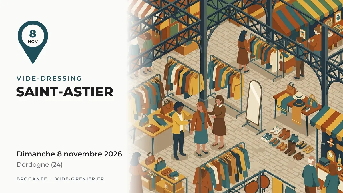 Vide-dressing à Saint-Astier, dimanche 8 novembre 2026