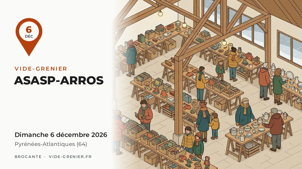 Vide-grenier à Asasp-Arros, dimanche 6 décembre 2026