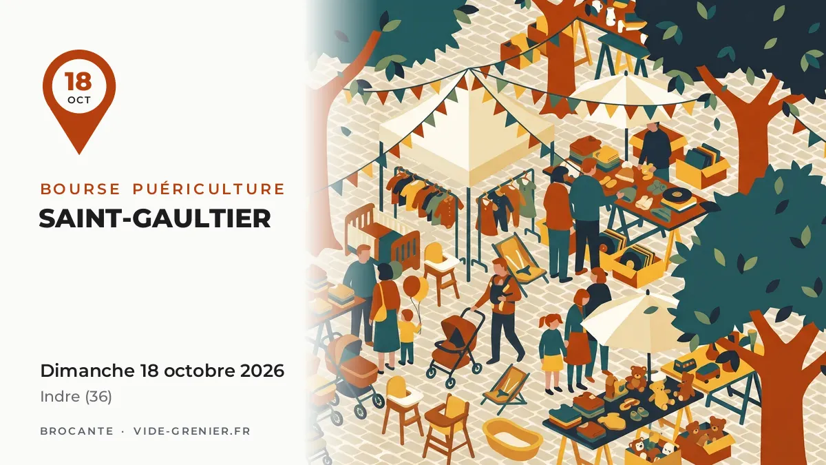 Bourse puériculture à Saint-Gaultier, dimanche 18 octobre 2026