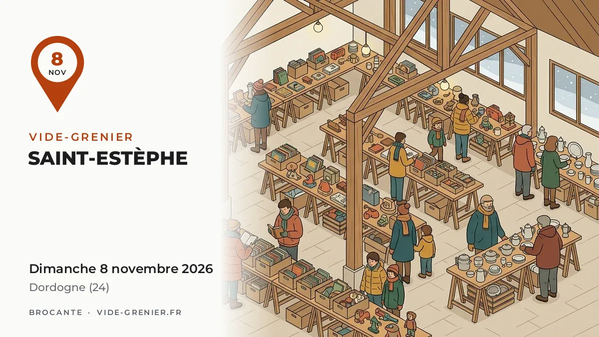 Vide-grenier à Saint-Estèphe, dimanche 8 novembre 2026