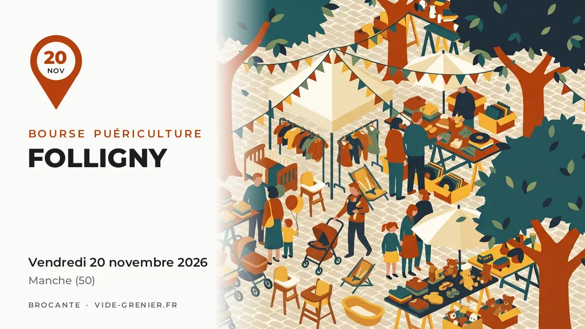 Bourse puériculture à Folligny, vendredi 20 novembre 2026