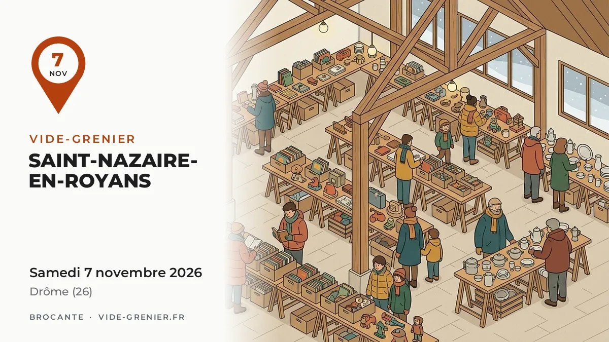 Vide-grenier à Saint-Nazaire-en-Royans, samedi 7 novembre 2026