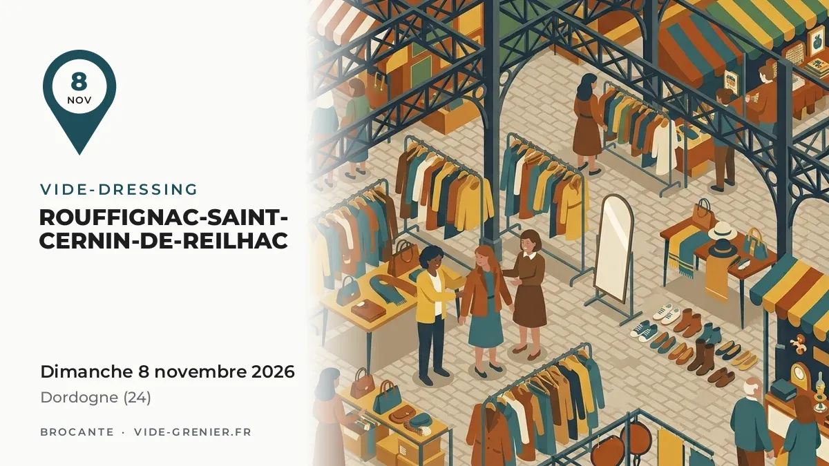 Vide-dressing à Rouffignac-Saint-Cernin-de-Reilhac, dimanche 8 novembre 2026