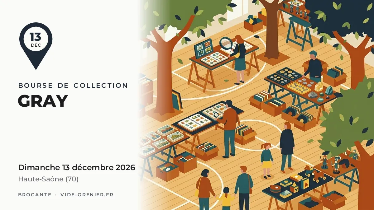 Bourse de collection à Gray, dimanche 13 décembre 2026