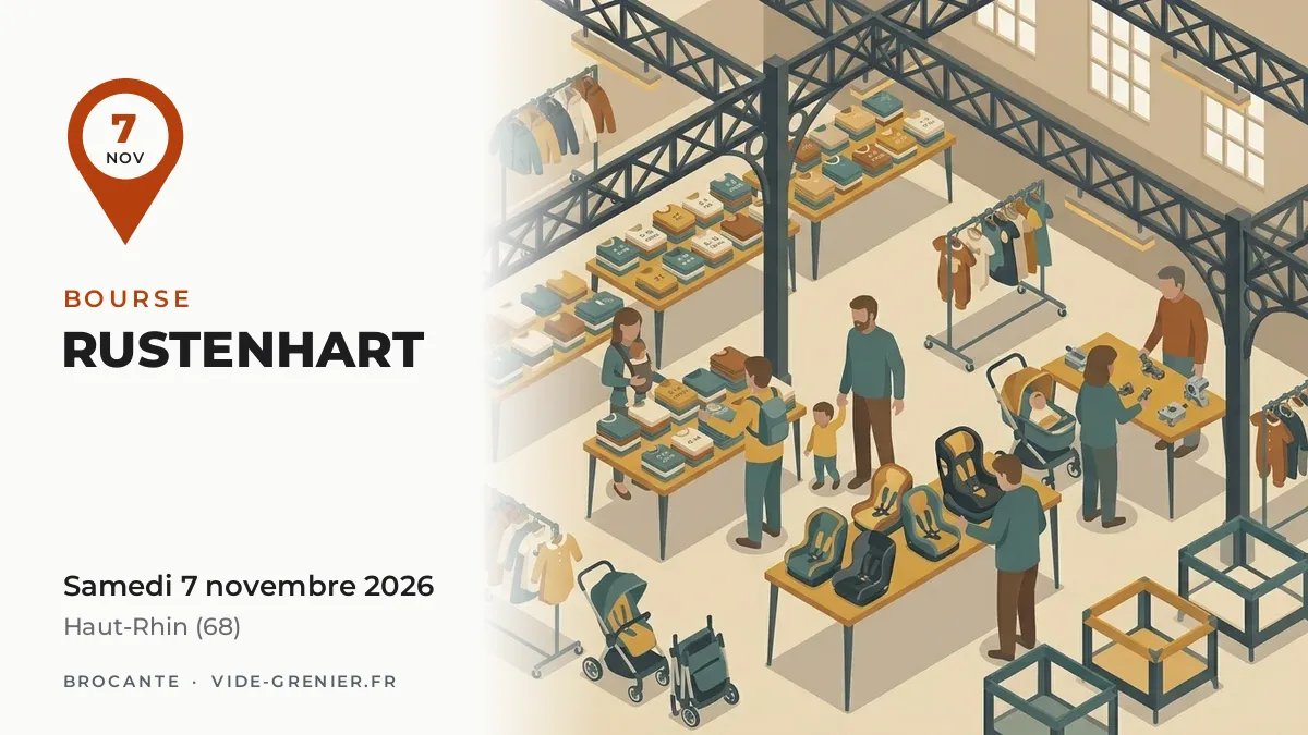Bourse à Rustenhart, samedi 7 novembre 2026