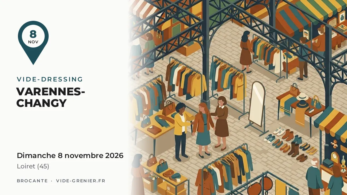 Vide-dressing à Varennes-Changy, dimanche 8 novembre 2026