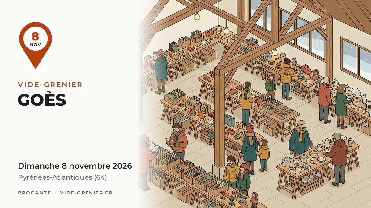 Vide-grenier à Goès, dimanche 8 novembre 2026
