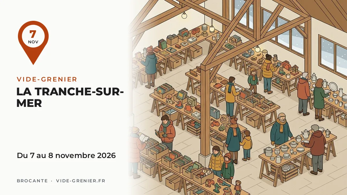 Vide-grenier à La Tranche-sur-Mer, du 7 au 8 novembre 2026