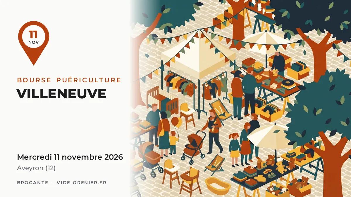 Bourse puériculture à Villeneuve, mercredi 11 novembre 2026