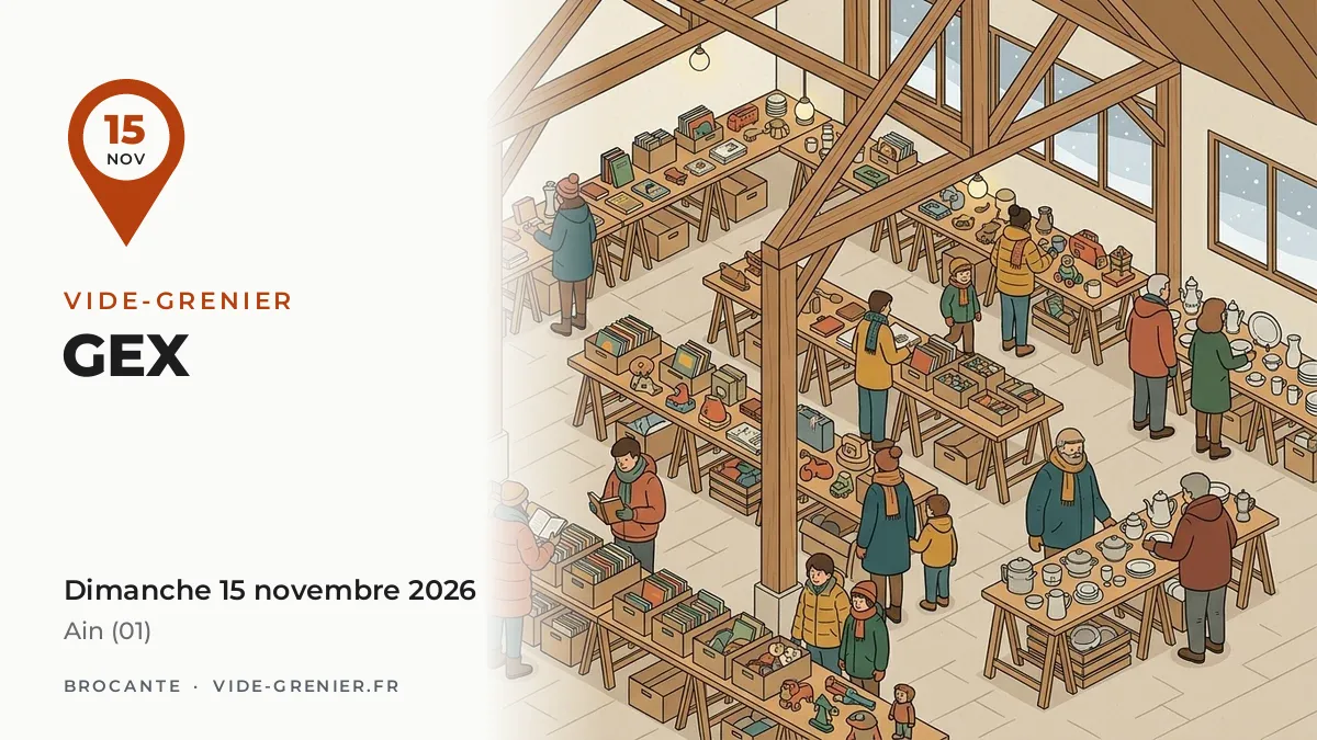 Vide-grenier à Gex, dimanche 15 novembre 2026